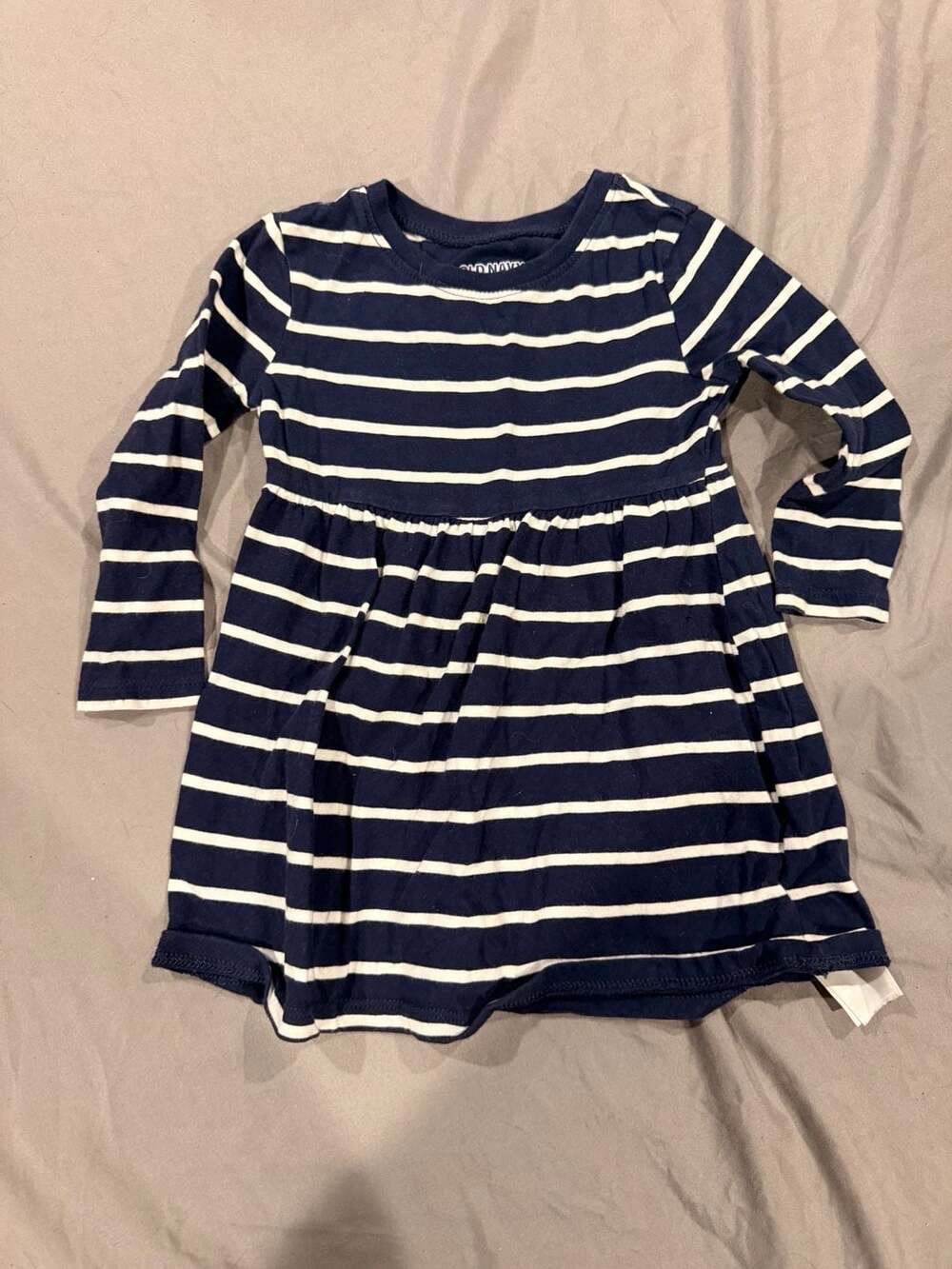 Old Navy Striped Dress Size 18-24M Navy White